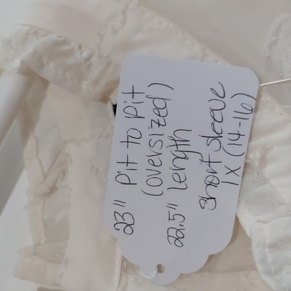 NWT Torrid Chiffon Clip Floral Bubble Hem Flutter Sleeve Top Pristine 1X (14-16) - Picture 6 of 7